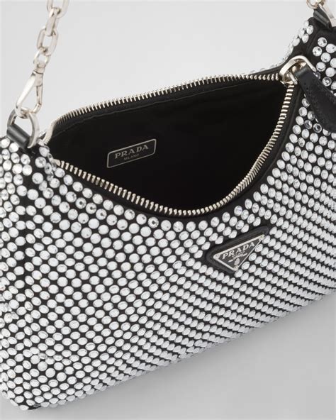 black crystal prada bag|Prada re edition crystal bag.